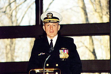 Adm Barr at podium